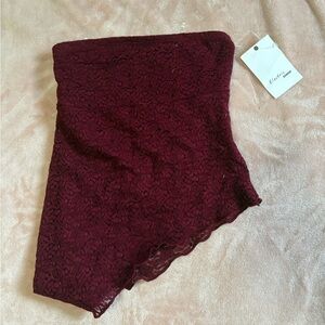 Women's Burgundy tube top